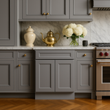 HOMEIBRO Shaker Grey Plywood Kitchen Cabinet with Drawer
