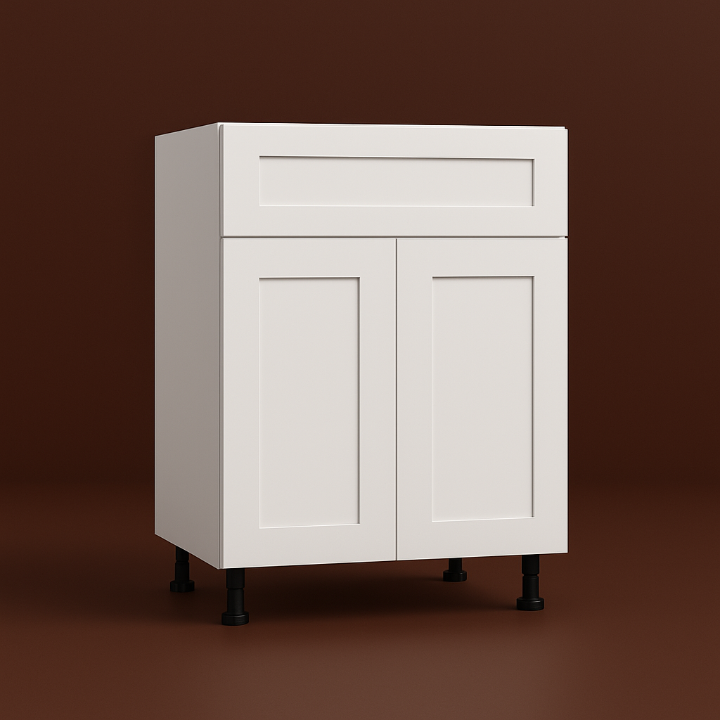 Cambridge Everest White Shaker Base Kitchen Cabinet, Ready to Assemble, 33 in. W x 24 in. D x 34.5 in. H