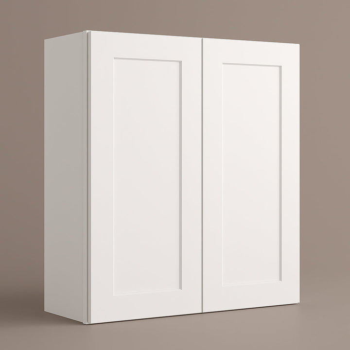 Plywell Shaker Double Door Wall Cabinet, 36x36x12 in, White