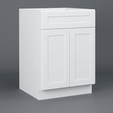 HOMEIBRO Newport Ready to Assemble White Plywood Shaker Base Kitchen Cabinet 24 in. W x 24 in. D x 34.5 in. H