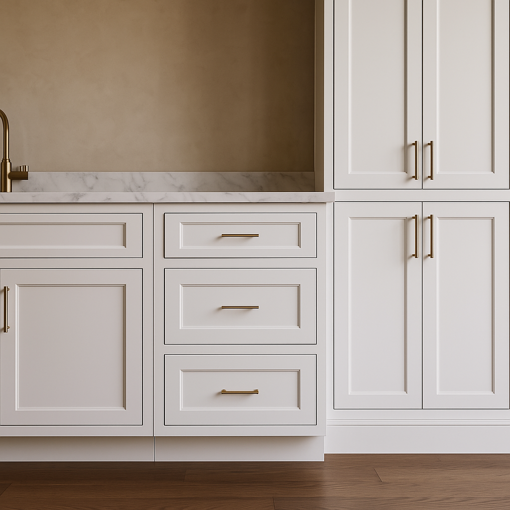 HOMLUX Ready-to-Assemble Drawer Base Kitchen Cabinet in Shaker White