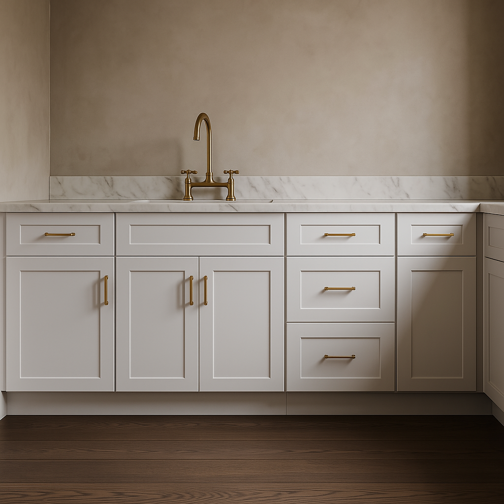 HOMLUX Ready-to-Assemble Drawer Base Kitchen Cabinet in Shaker White