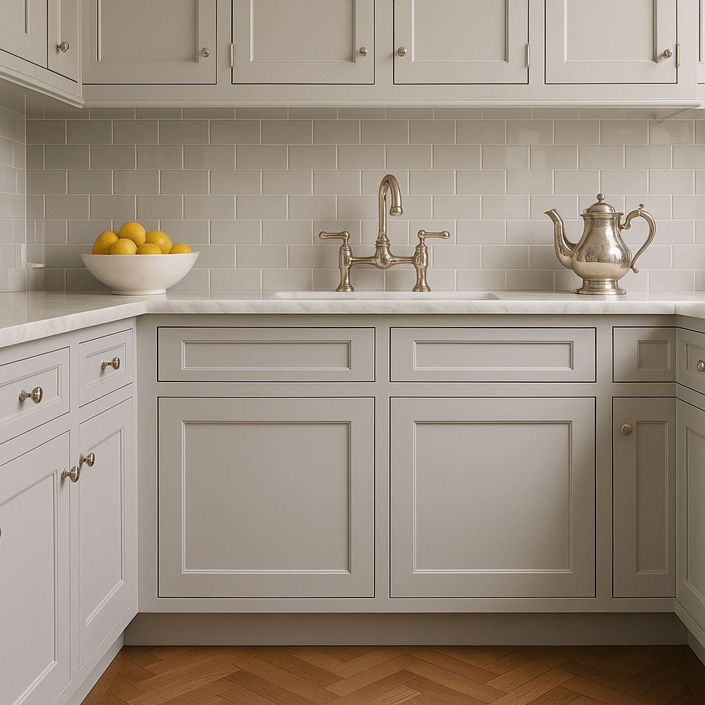 Plywell Shaker Sink Base Cabinet, Gray, Ready to Assemble