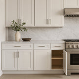 Bremen Cabinetry Shaker Base Cabinet with 1 Door and 1 Drawer in White