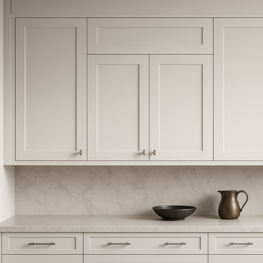 Bremen Cabinetry Shaker High Double Door Wall Cabinet, Ready to Assemble, White