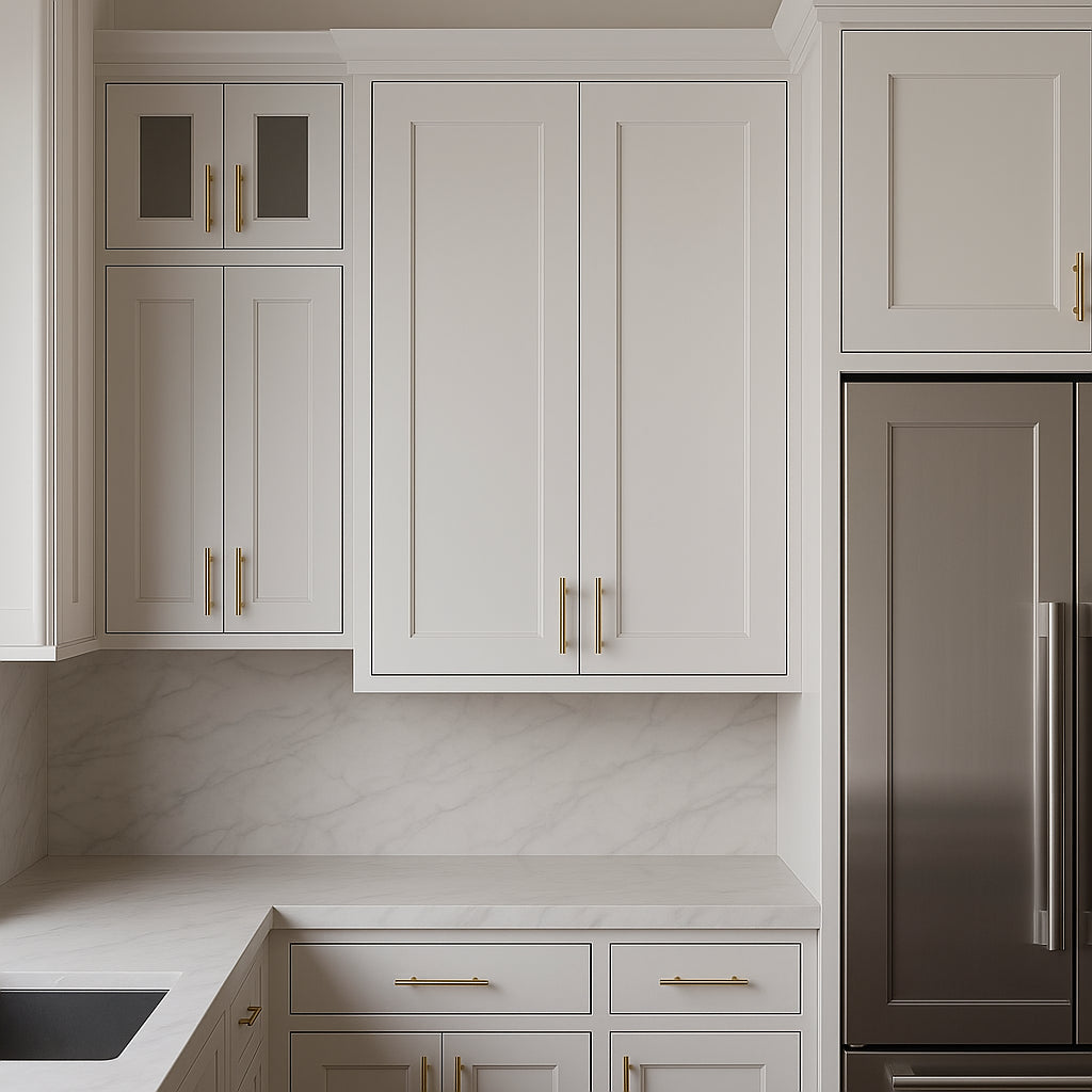 HOMLUX Ready-to-Assemble Shaker White Kitchen Cabinet, 36x12x42 Inches