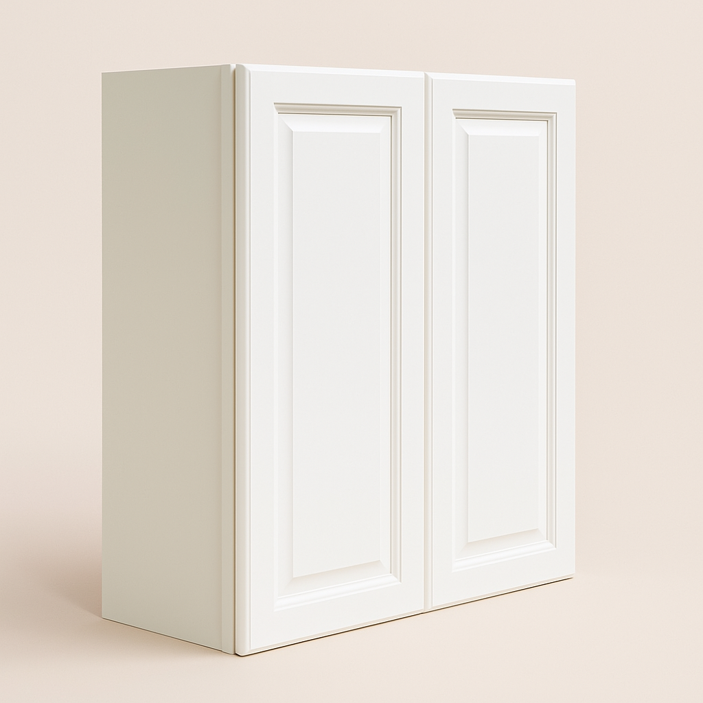 LIFEART CABINETRY Newport Ready to Assemble 33x36x12 in. 2-Door Wall Cabinet with 2-Shelves in Classic White