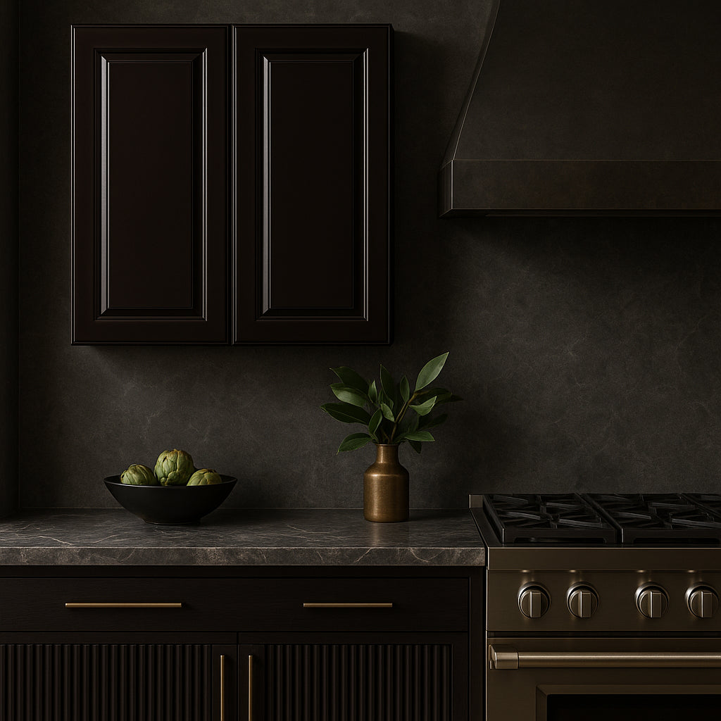 LIFEART CABINETRY Newport Ready to Assemble 36x36x12 in. Wall Cabinet with 2 Shelves in Dark Brown