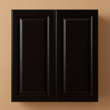 LIFEART CABINETRY Newport Ready to Assemble 36x36x12 in. Wall Cabinet with 2 Shelves in Dark Brown