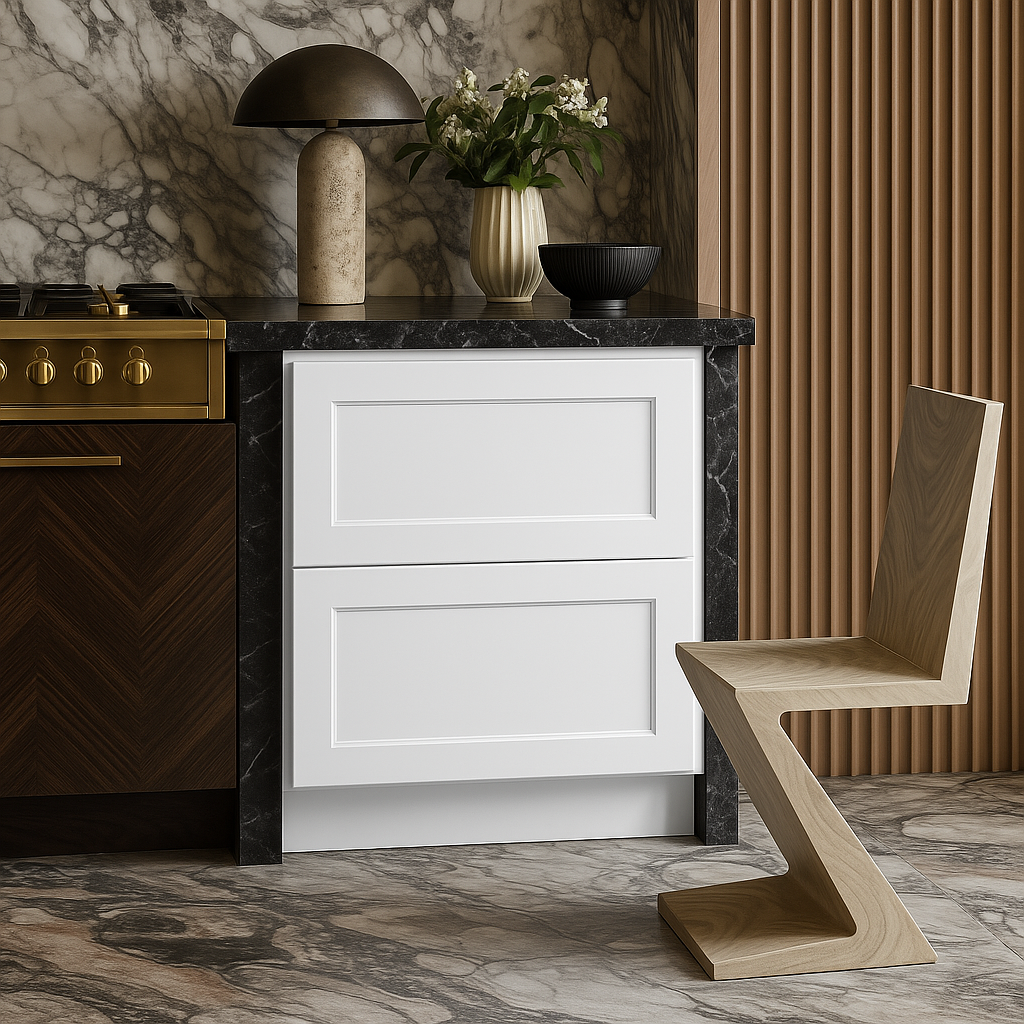 HOMLUX Ready to Assemble Drawer Base Kitchen Cabinet in Shaker White