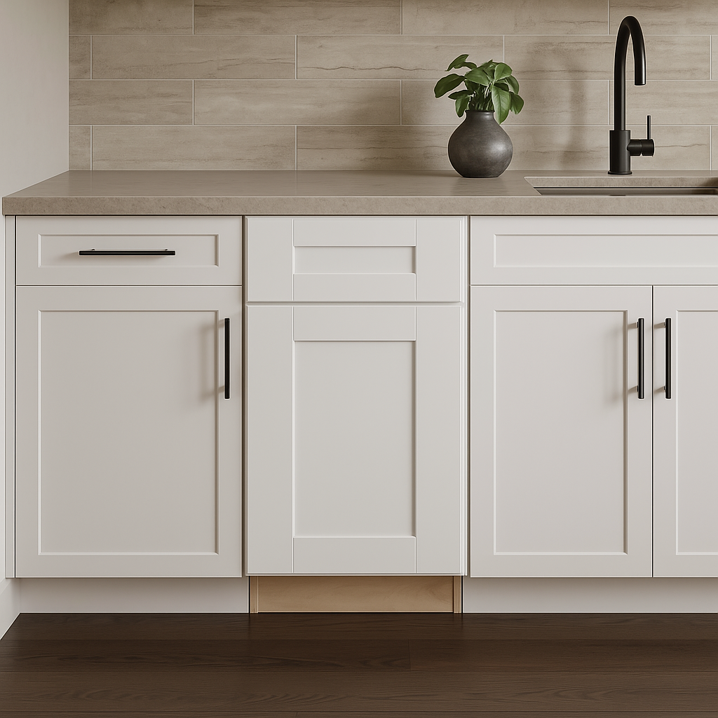 MILL'S PRIDE Richmond Verona White Shaker Base Kitchen Cabinet - 15 in W x 24 in D x 34.5 in H