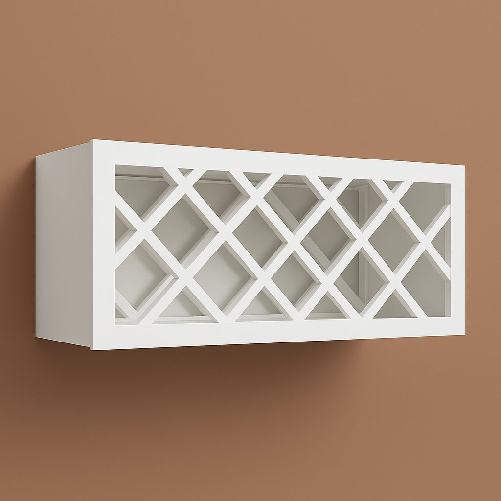 ProCraft Cabinetry Liberty White Shaker Wine Rack Cabinet, Ready to Assemble