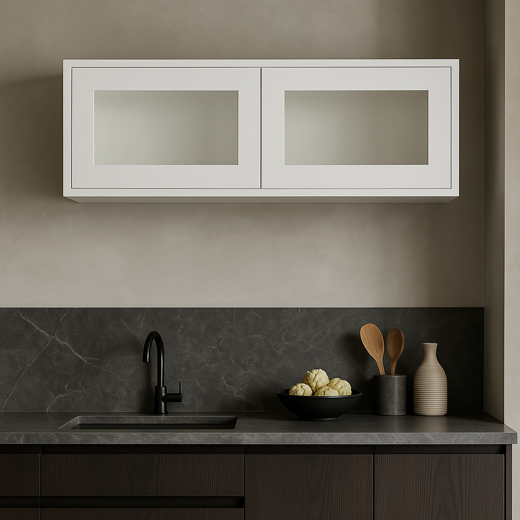 HOMEIBRO Shaker White Wall Kitchen Cabinet, 36 in. W X 12 in. D X 12 in. H, Ready to Assemble