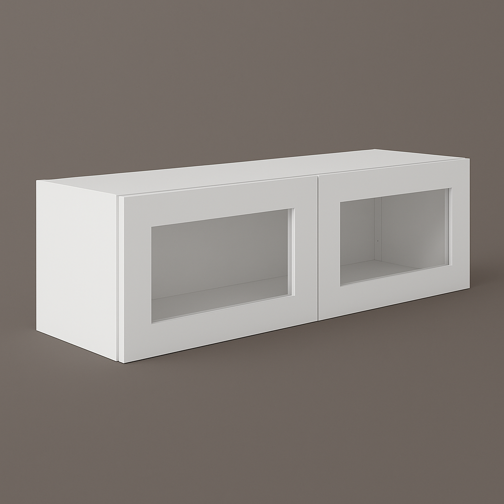 HOMEIBRO Shaker White Wall Kitchen Cabinet, 36 in. W X 12 in. D X 12 in. H, Ready to Assemble