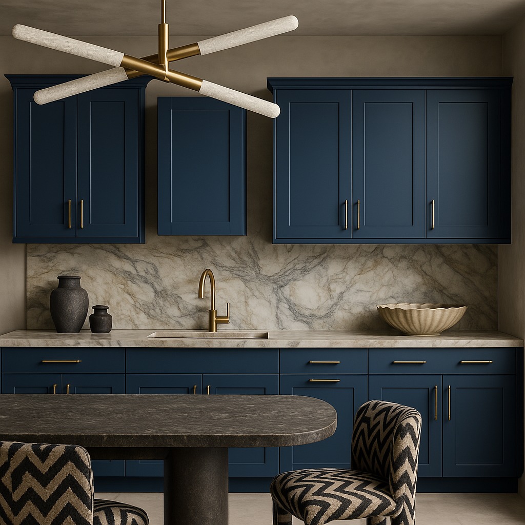 MILL'S PRIDE Valencia Blue Wall Kitchen Cabinet - Ready to Assemble
