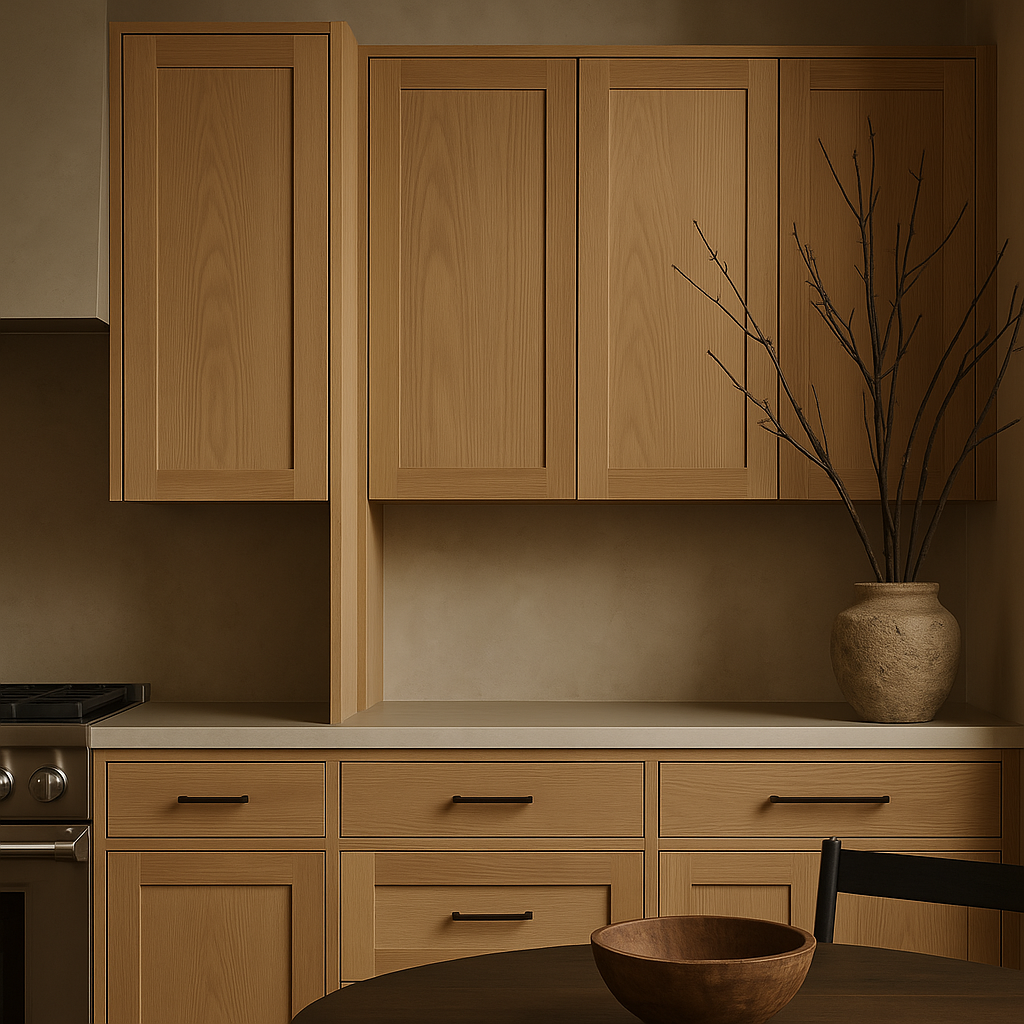 Hampton Bay Avondale White Oak Shaker Wall Kitchen Cabinet, 15x12x36 in.