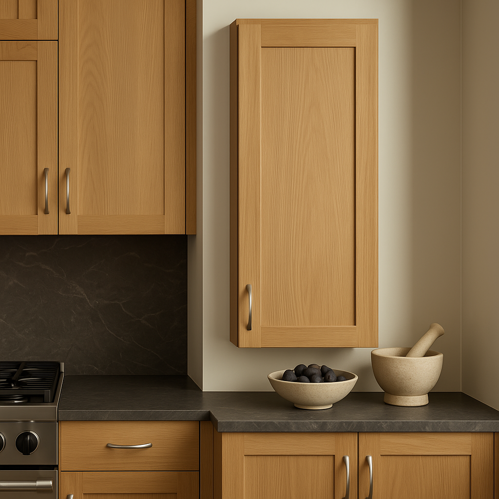 Hampton Bay Avondale White Oak Shaker Wall Kitchen Cabinet, 15x12x36 in.