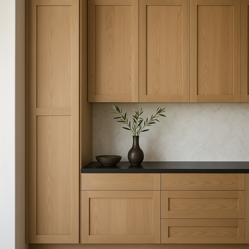 Hampton Bay Avondale White Oak Shaker Wall Kitchen Cabinet, 15x12x36 in.