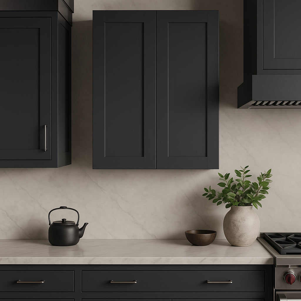 MILL'S PRIDE Richmond Venetian Onyx Shaker Wall Kitchen Cabinet - 24" W x 12" D x 30" H