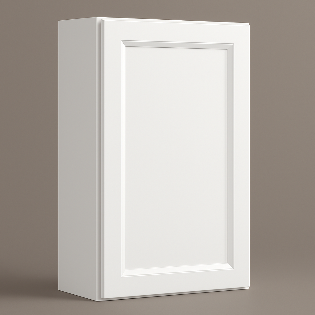 PELHAM & WHITE Keyport Shaker Wall Kitchen Cabinet, 18 in. W x 12 in. D x 30 in. H, White