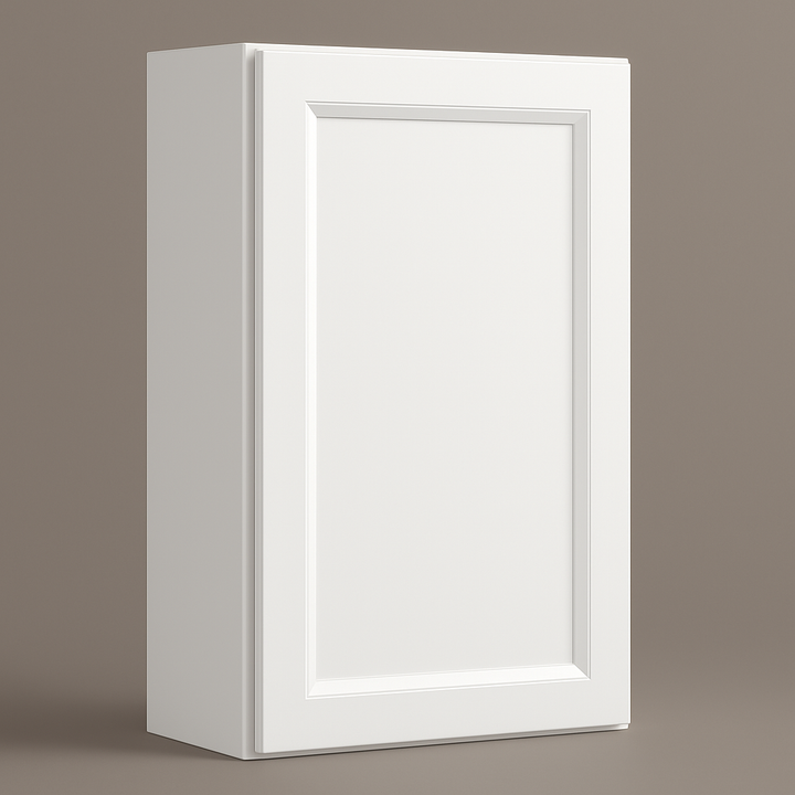 PELHAM & WHITE Keyport Shaker Wall Kitchen Cabinet, 18 in. W x 12 in. D x 30 in. H, White