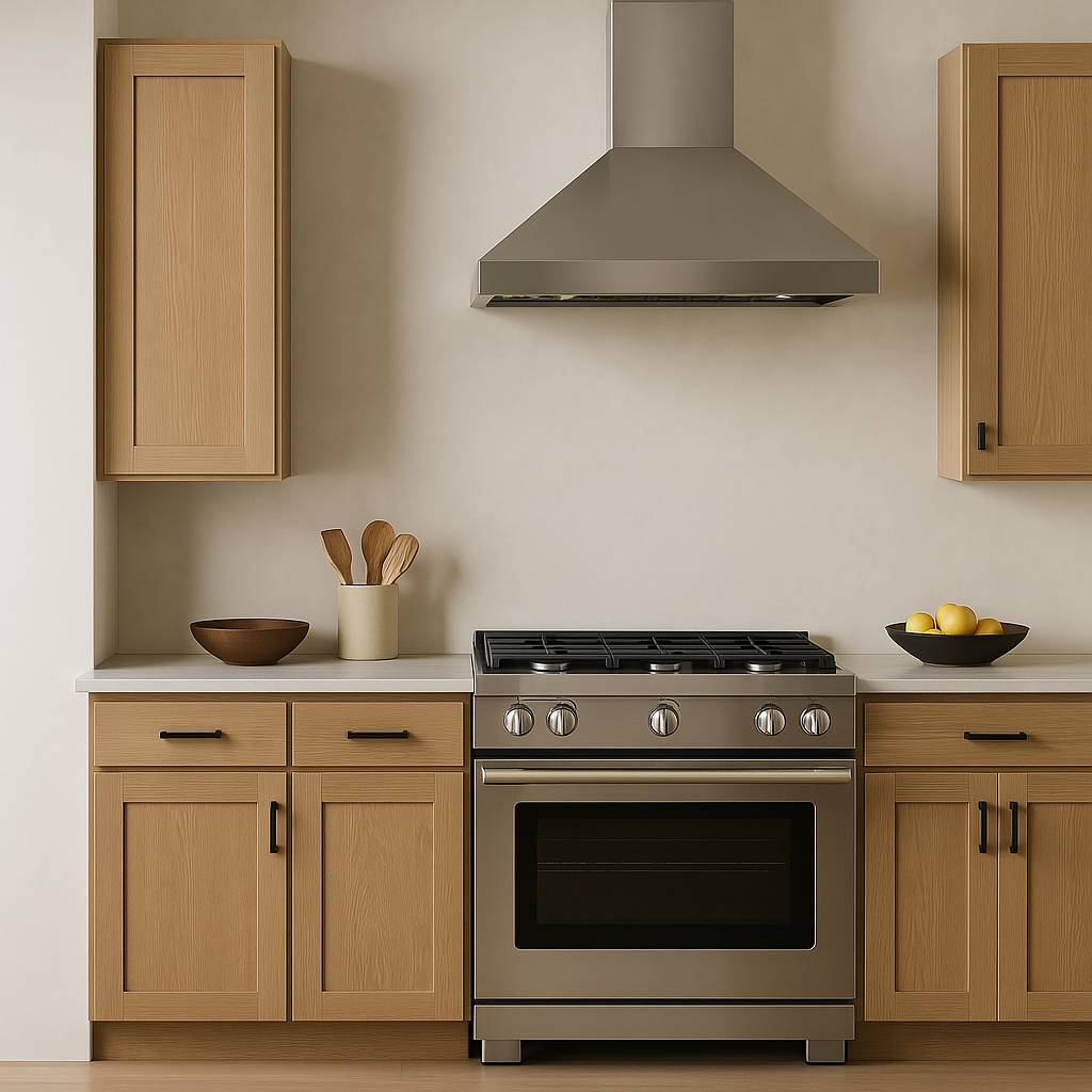 Hampton Bay Avondale White Oak Shaker Wall Kitchen Cabinet, 15x12x42 in.