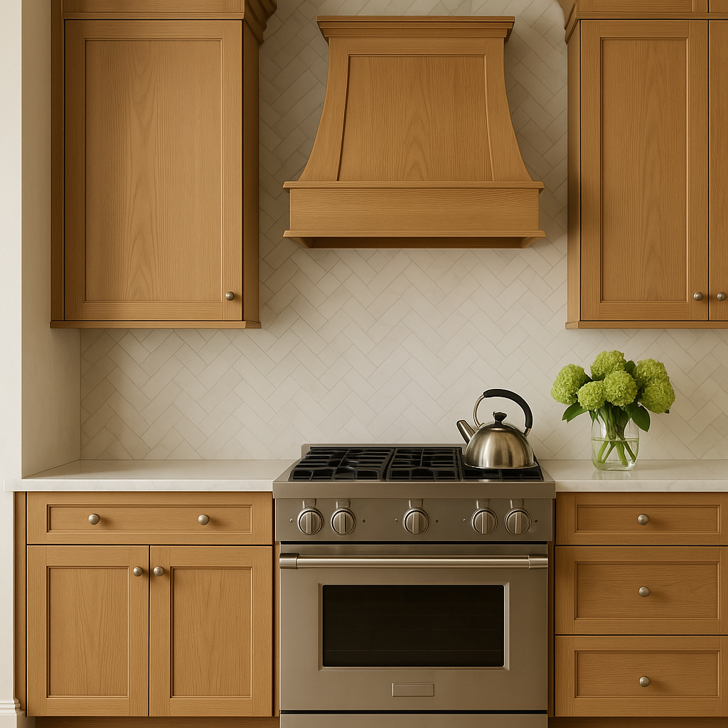 Hampton Bay Avondale Shaker Wall Kitchen Cabinet in White Oak - 21x12x36