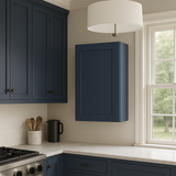 MILL'S PRIDE Valencia Blue Shaker Wall Kitchen Cabinet - 18" W x 12" D x 36" H