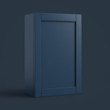 MILL'S PRIDE Valencia Blue Shaker Wall Kitchen Cabinet - 18" W x 12" D x 36" H