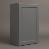 PELHAM & WHITE Keyport Shaker Wall Kitchen Cabinet, Charcoal, 18x12x30