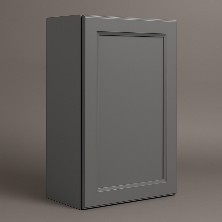 PELHAM & WHITE Keyport Shaker Wall Kitchen Cabinet, Charcoal, 18x12x30