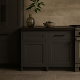 MILL'S PRIDE Richmond Venetian Onyx Plywood Shaker Base Kitchen Cabinet, Soft Close, 21x24x34.5 in