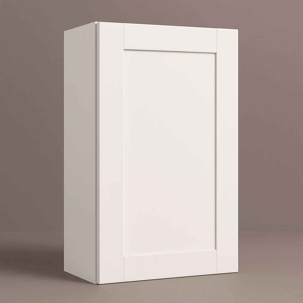 MILL'S PRIDE Richmond Verona White Shaker Wall Kitchen Cabinet - 15 in W x 12 in D x 42 in H