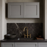 MILL'S PRIDE Richmond Vesuvius Gray Plywood Shaker Wall Kitchen Cabinet - 30x12x24