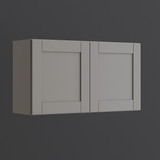 MILL'S PRIDE Richmond Vesuvius Gray Plywood Shaker Wall Kitchen Cabinet - 30x12x24