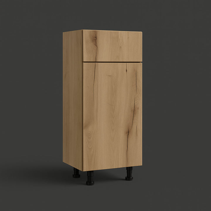 Cambridge Radiance Ready-to-Assemble Slab Base Kitchen Cabinet in Light Oak