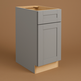 MILL'S PRIDE Richmond Vesuvius Gray Shaker Base Kitchen Cabinet - 21 in W x 24 in D x 34.5 in H