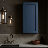 MILL'S PRIDE Valencia Blue Shaker Wall Kitchen Cabinet - 21" W x 12" D x 42" H