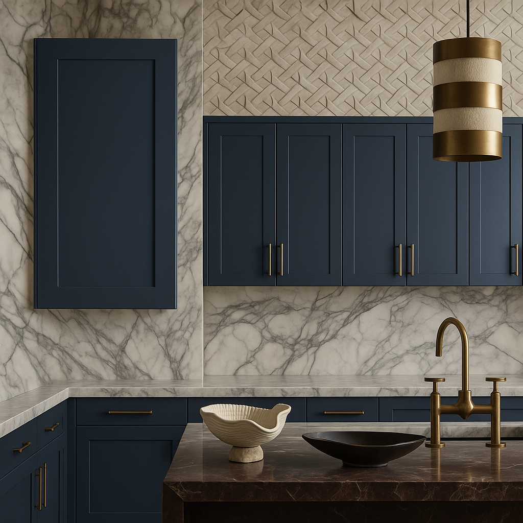 MILL'S PRIDE Valencia Blue Shaker Wall Kitchen Cabinet - 21" W x 12" D x 36" H