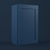 MILL'S PRIDE Valencia Blue Shaker Wall Kitchen Cabinet - 21" W x 12" D x 36" H