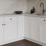 Cambridge Everest 24 in. Shaker Corner Diagonal Kitchen Cabinet in White
