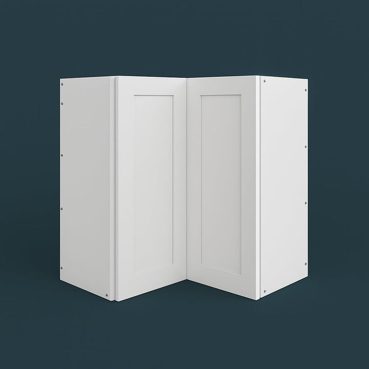 Cambridge Everest 24 in. Shaker Corner Diagonal Kitchen Cabinet in White