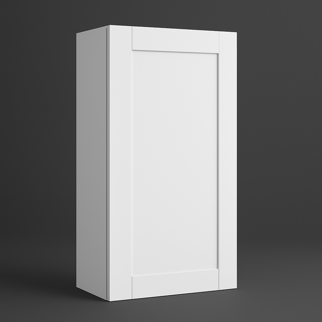 MILL'S PRIDE Richmond Verona White Shaker Wall Kitchen Cabinet - 21 in W x 12 in D x 42 in H
