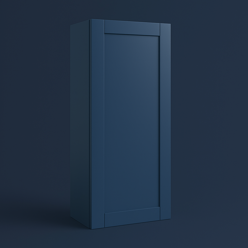 MILL'S PRIDE Valencia Blue Shaker Wall Kitchen Cabinet - 18" W x 12" D x 42" H