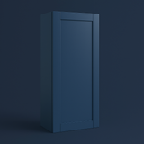 MILL'S PRIDE Valencia Blue Shaker Wall Kitchen Cabinet - 18" W x 12" D x 42" H
