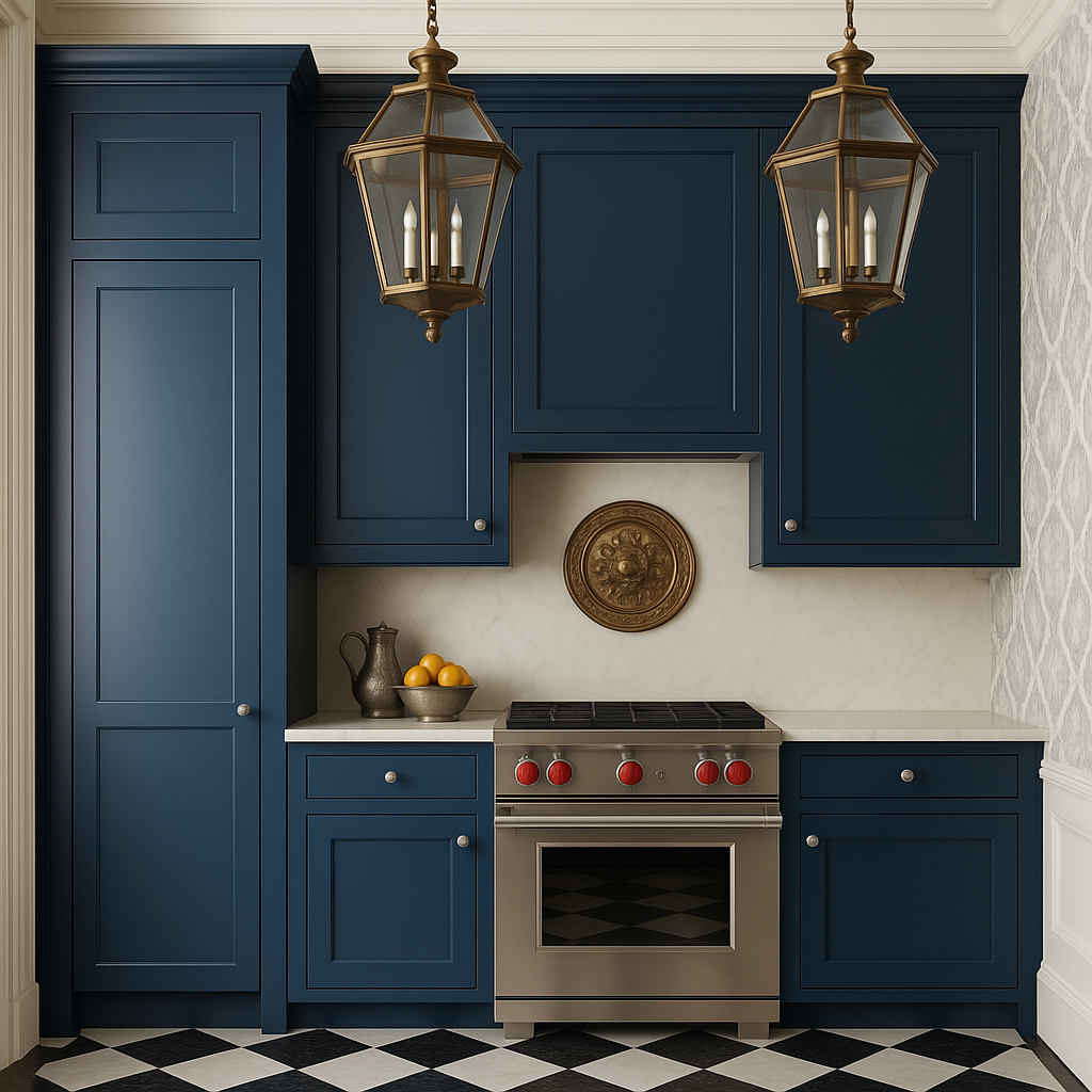 MILL'S PRIDE Valencia Blue Shaker Wall Kitchen Cabinet - 18" W x 12" D x 42" H