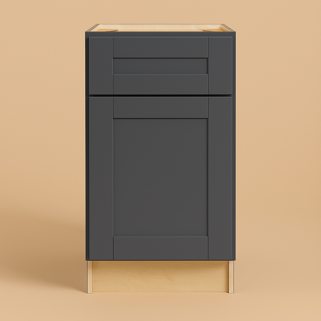 MILL'S PRIDE Richmond Venetian Onyx Plywood Shaker Base Kitchen Cabinet, Soft Close, 21x24x34.5 in