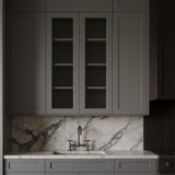 HOMEIBRO Shaker Gray Wall Kitchen Cabinet, 24x12x42 Inches, Ready to Assemble