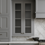 HOMEIBRO Shaker Gray Wall Kitchen Cabinet, 24x12x42 Inches, Ready to Assemble