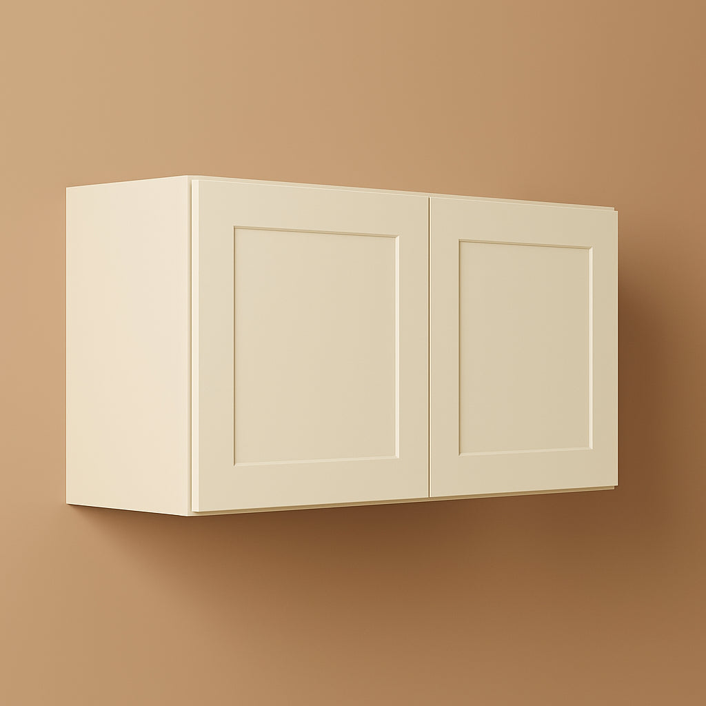HOMEIBRO Shaker Antique White Wall Bridge Kitchen Cabinet, 36-in W x 24-in D x 18-in H